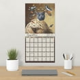 thumbnail image 4 of Trends International 2026 Portraits of a Feline - Carol Lew Wall Calendar & Push Pins, 4 of 5