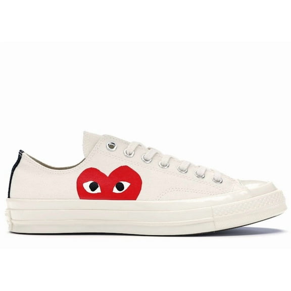 Converse Men's Chuck Taylor All Star 70 Ox Comme des Garcons PLAY White Shoes, from StockX