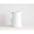 thumbnail image 3 of Creative Co-Op DA3081 White Ceramic Pitcher,84 Ounce, 3 of 3