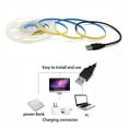 thumbnail image 4 of 3.28ft COB Led Strip Lights DC5V with USB Connector, White 6000K LED Tape Light CRI 90+, Flexible COB Light Strip for TV Bedroom Kitchen Home Indoor DIY Decor, 4 of 7