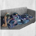thumbnail image 6 of Abstract Soft Flannel Fleece Blanket, Motley Retro Colored Curvy Shapes Continuous Funky Tiles as Uneven Circular Forms, Cozy Plush for Indoor and Outdoor Use, 60" x 80", Multicolor, by Ambesonne, 6 of 6