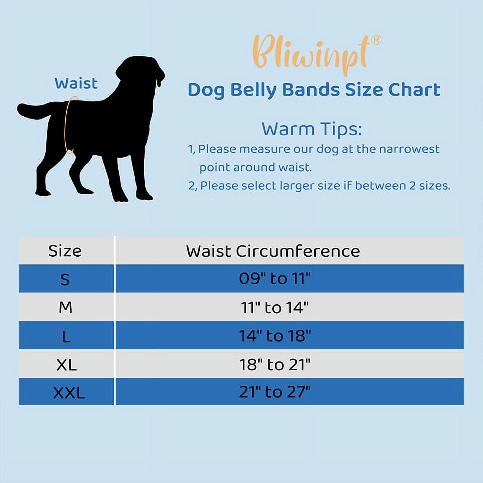 BLIWINPT Reusable Dog Diapers Male Premium Belly Band for Male Dogs Washable Belly Bands for Male Dogs New Cute Patterns 5 Pack (XXL, 21” - 27” Waist)