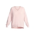 thumbnail image 5 of Time and Tru Women's V Neck Pullover Sweater, Lightweight, Sizes XS-XXXL, 5 of 5