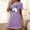 003 Purple, variant on Hvot&aat Halloween Dresses for Women Ghost Graphic Short Sleeve Crewneck Nightdress Festival Casual Pajamas