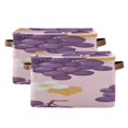 thumbnail image 2 of Grapes Yellow Leaves Daisies Square Storage Bins with Handles Collapsible Containing Box 2 Packs, 2 of 9