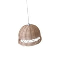 thumbnail image 2 of Rattan Lamp Shade Chandelier Lampshade Round Handmade Mini Boho Ceiling Pendant, 2 of 9