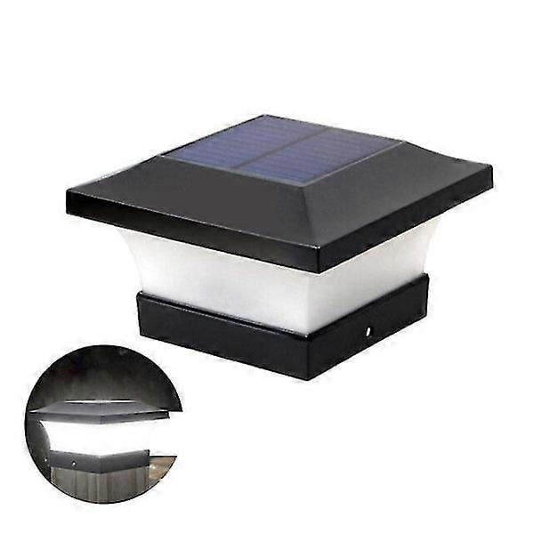 Solar LED Garden Lights Square Posts IP65 Waterproof Pillar Lighting Outdoor