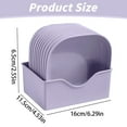 thumbnail image 3 of MVRLSH Clearance! Square Bowl Wheat Pasta Bowl Lightweight Bowl Snack Soup Dessert Rice Plate Plate With Base 10PC, 3 of 8