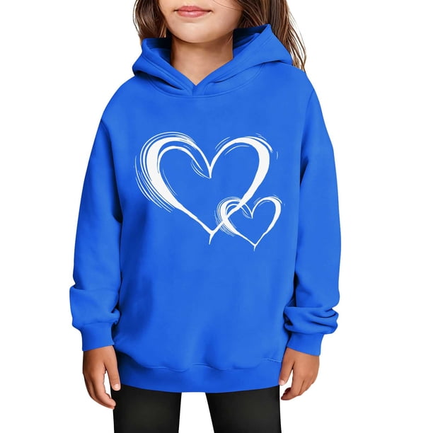 Sudaderas con capucha para niños y niñas, sudaderas casuales de manga larga, lindas sudaderas de gran tamaño con bolsillo de polar, chaquetas para niñas