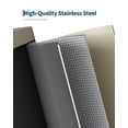 thumbnail image 5 of EuKer 2.6 Gal Slim Trash Can, Metal Garbage Can with Removable Inner Bucket and Soft Close Lid for Kitchen, Bathroom, Beige, 5 of 7