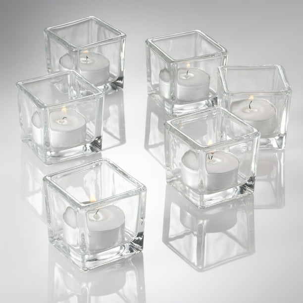Eastland Tealight Candle Holder Square Set of 12