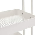 thumbnail image 4 of 3-Tier Rolling Utility or Kitchen Cart - White, 4 of 5