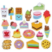 20 Pcs Cute Dessert Sew On Patches Iron On Sewing Embroidered Appliques for Clothing, Backpacks, Hats, Jackets