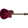 Ovation Celebrity Elite Acoustic-Electric Guitar Ruby Red