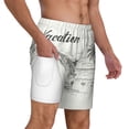 thumbnail image 3 of Gaeub Summer Vacation Scene With Camping Van Mens Swim Trunks Stretch Beach Shorts Quick Dry for Men Swim Shorts Swimwear with Pockets- 3X-Large, 3 of 9