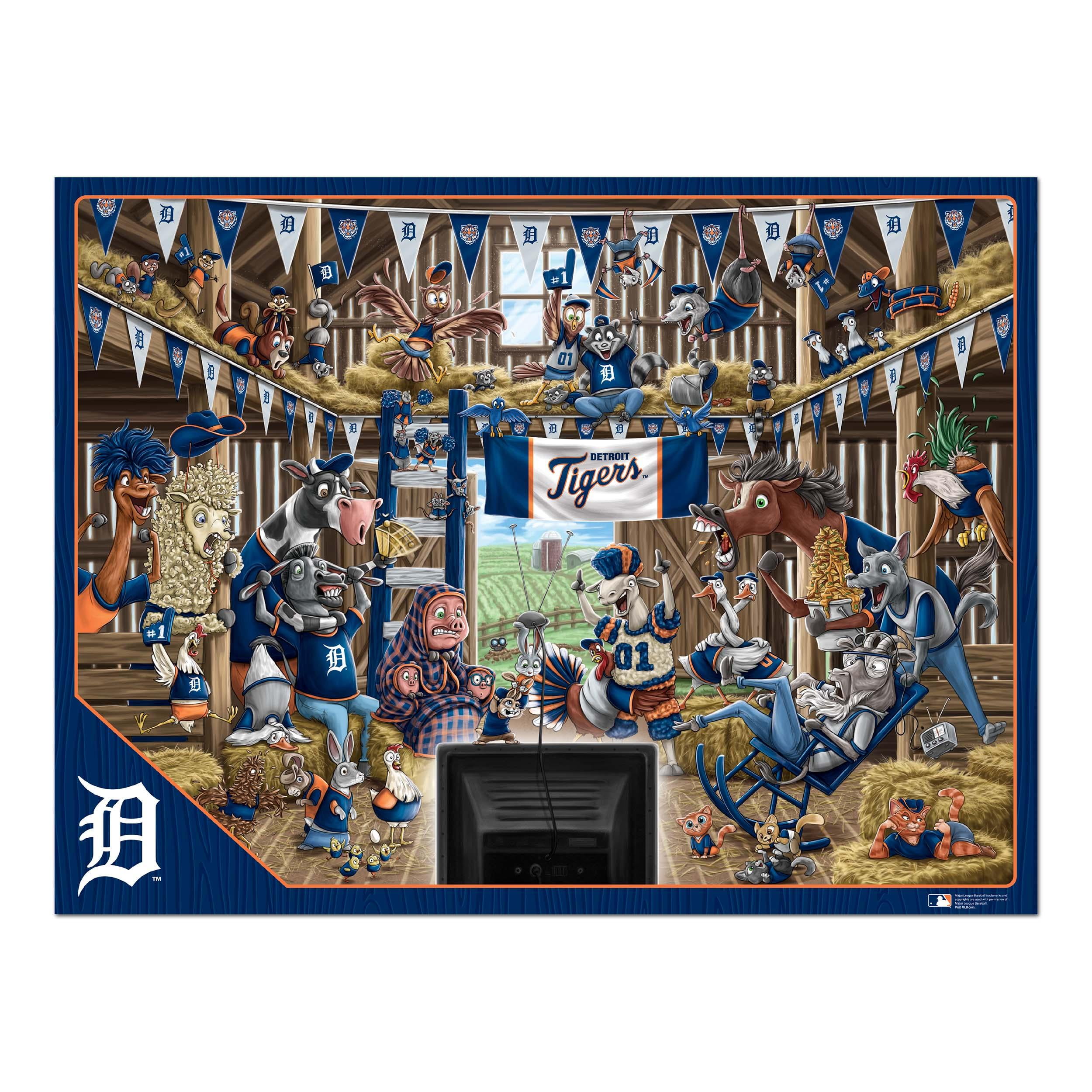 YouTheFan MLB Los Angeles Dodgers Barnyard Fans Puzzle - 500