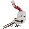 thumbnail image 6 of Northlight Winter Bird with Knitted Hat Christmas Figurine - 4.5" - White and Red, 6 of 9
