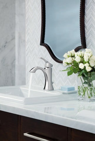 Moen Voss Oil Rubbed Bronze One-Handle Bathroom Faucet
