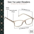 thumbnail image 3 of Optimum Optical Signature Blue Light Filtering Readers - See Ya Later, +2.5, 3 of 7