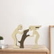 thumbnail image 5 of Estatua de madera de y perro, pequeña figura de animal, artesanía, regalo para amantes de los perros, escultura artesanal de mascota para mesa, 5 of 7