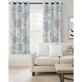 thumbnail image 4 of Summer Marine Life Blackout Curtains for Bedroom Living Room, Ocean Blue Coral Shells Coastal Conch 45 In Long Thermal Insulated Room Darkening Drapes Grommet Window Treatments, 52 x 45 In, 4 of 9