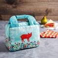 thumbnail image 4 of Gibson Urban Market Life On The Farm Pig Lunch Bag, 10-1/4", Teal, 4 of 8