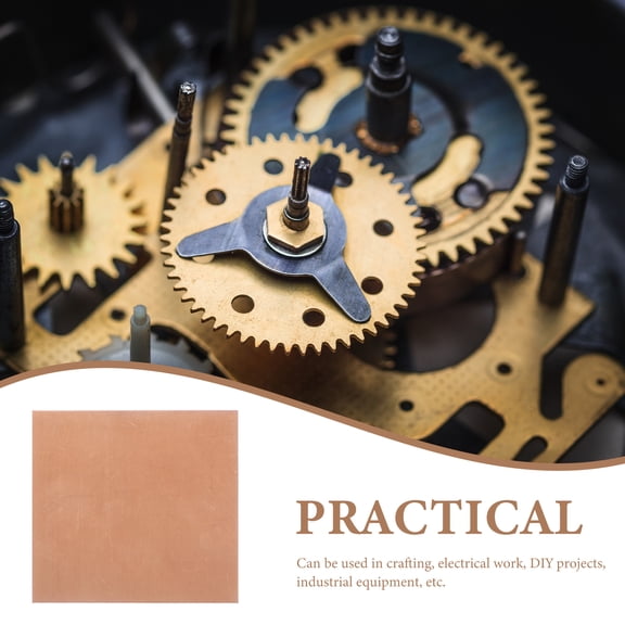 Copper Craft Sheets for Jewelry Making and Projects, 4-Pack, 5x5 cm Square, 0.05 cm Thickness, Premium Crafting Supplies