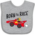 thumbnail image 3 of Inktastic Born to Race Red Race Car Boys or Girls Baby Bib, 3 of 4