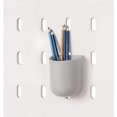 thumbnail image 1 of iDesign Cade BPA-Free Plastic Modular Hanging Pegboard Organizer Storage Cup - 3.2" x 3.04" x 4", Gray, 1 of 7