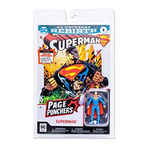 McFarlane Toys - DC Direct - Figura 3IN con Comic WV1 - Superman (Rebirth) McFarlane Toys McFarlane