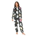 thumbnail image 2 of FORMRS Onesies Pajama for Adults Unisex Hoodie Winter Jumpsuit One Piece Sleepwear, Sizes S-2XL, White Halloween Ghost, 2 of 7