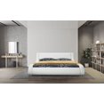 thumbnail image 3 of Greatime B1070 Contemporary Upholstered Platform Bed, Twin, White, 3 of 6