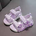 thumbnail image 5 of Sopiago Girls Sandals Open-Toe Summer Outdoor Child Sport Athletic Lightweight Sandals for Toddler Girls Purple,2.5 (Toddler/Little Kid/Big Kid), 5 of 6