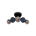thumbnail image 2 of opvise Bright Color Crossing Teeth Hair Claw Shining Rhinestone Big Hair Clip Styling Tool Blue, 2 of 8