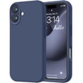 thumbnail image 1 of Funda de teléfono LOVE 3000 diseñada para iPhone 16 6.1, color azul marino, 1 of 7