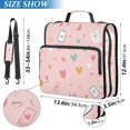 thumbnail image 2 of FORMRS Zipper Binder with Shoulder Strap 2-inch Ring 500 Sheet Capacity File Bag, Love in The Air, 2 of 5