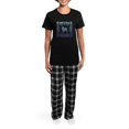thumbnail image 4 of CafePress - Papillon Lattice Women's Dark Pajamas - Women's Short Sleeve Print T-Shirt and Pants Dark Cotton Pajama Set, 4 of 7