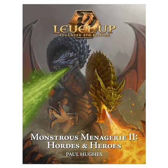 EN Publishing ENP7014 Level Up Advanced 5th Edition - Monstrous Menagerie II - Hordes & Heroes Role Playing Game Book