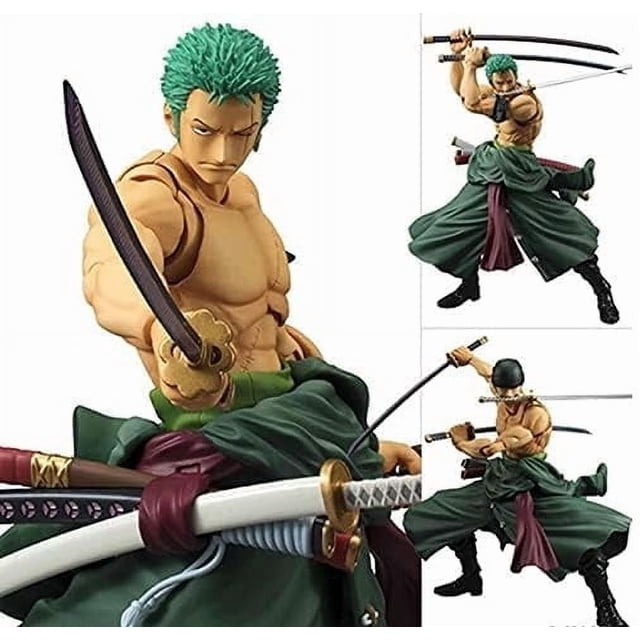 Figure Anime Figure Sauron Three Swords Zoro Statue Anime Statue Action Figure Collection Model,7inch