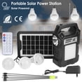 thumbnail image 6 of Portable Solar Power Station 4500mAh Backup Power Bank with Flashlight & 3 LED Bulbs - Rechargeable Generator for Camping, Outages, Garden - Solar/Adapter Charged, 6 of 10