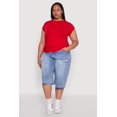 thumbnail image 3 of Women's Plus Size Side Ruched Tee, 3 of 5