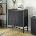 thumbnail image 3 of Evelyn&Zoe Brighton 28" Wide Rectangular Accent Cabinet, Charcoal Gray, 3 of 7