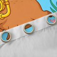 thumbnail image 4 of Erosebridal Brown Capybara Kids Blackout Curtains Set of 2 (52x84 Each), Ocean Jellyfish Sealife Window Curtains, 4 of 6