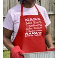 thumbnail image 3 of ThisWear Nana's Love is Endless Funny Apron for Kitchen Two Pocket Apron Red, 3 of 7