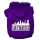 San Francisco Skyline Sérigraphie Hoodies Violet Taille Sm (10) – image 1 sur 1