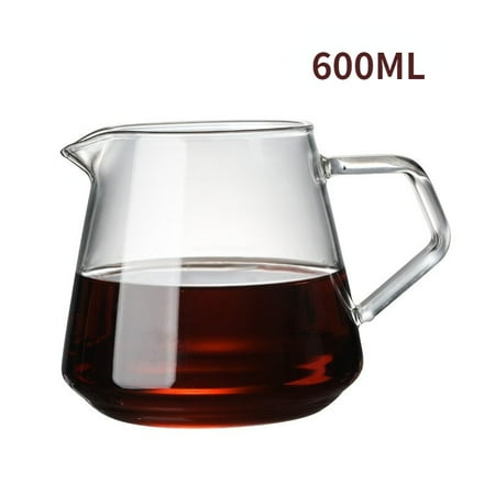 

Strawberry Coffee Pot Style V60 Glass Wooden 700ML/500ML Coffee Dripper and Pot Coffee Filter Set for Reusable Coffee Filter