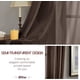 thumbnail image 4 of RHAFAYRE Transparent voile curtain 150x250cm Curtains with semi-transparent eyelets Modern living room Window Home Decorations Bedroom Kitchen Balcony Bovindo Light, Brown 2 pieces, 4 of 5