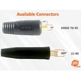 thumbnail image 2 of 500 Amp Welding Lead Extension - LC40 Male/Female Connector - 2/0 AWG cable (75 FEET), 2 of 4