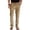 Khaki, variant on Men Casual Pants Elastic Waist Zip Fly Adjustable Drawstring Comfortable Loose Fit Trousers for Everyday Wear and Business Casual Style