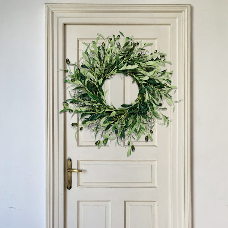 Artificial Garland Peace Olive Leaf Wreath Ornaments Olive Branch Door Ring Wedding Decoration Holiday Window Home Ornaments, Size: 1XL